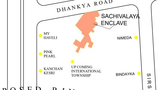 SACHIVALYA Enclave JDA plots colony location map